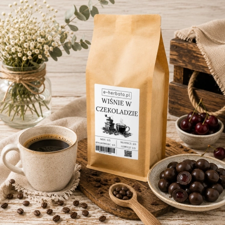 Kawa o smaku wiśni w czekoladzie 250g